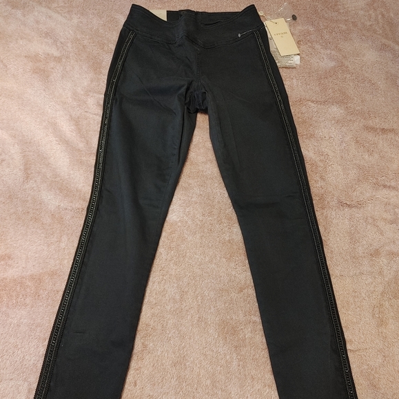 Navy Beaded Trousers - Picture 1 of 4